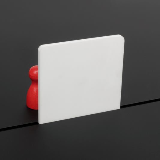 Acrylaat mat zwart/wit - Laser Cut Supply