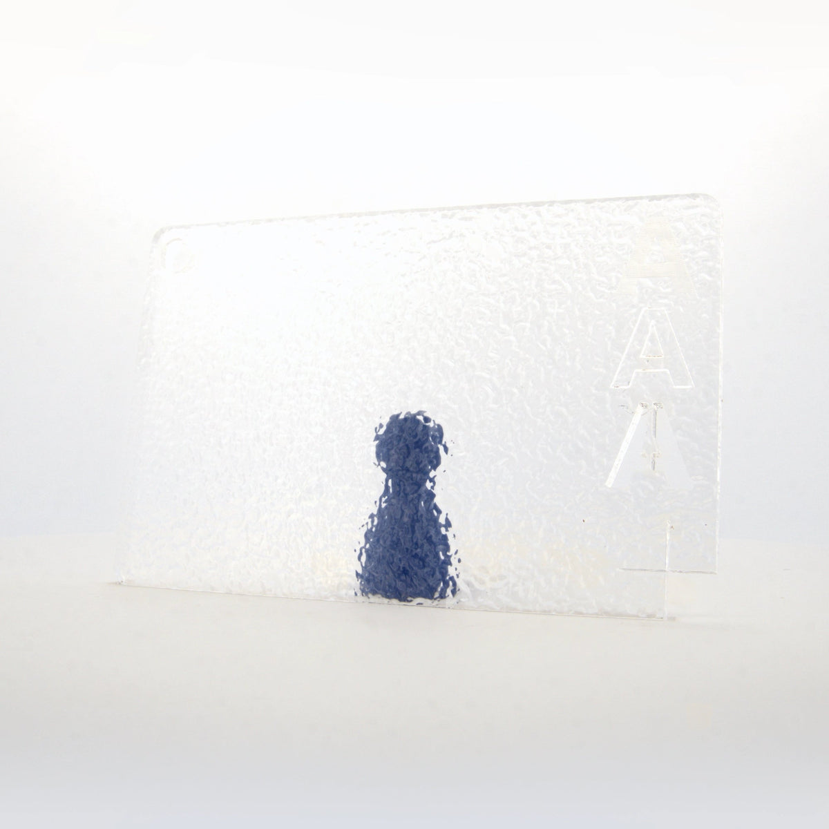 Transparentes Acrylglas mit Wasserstruktur