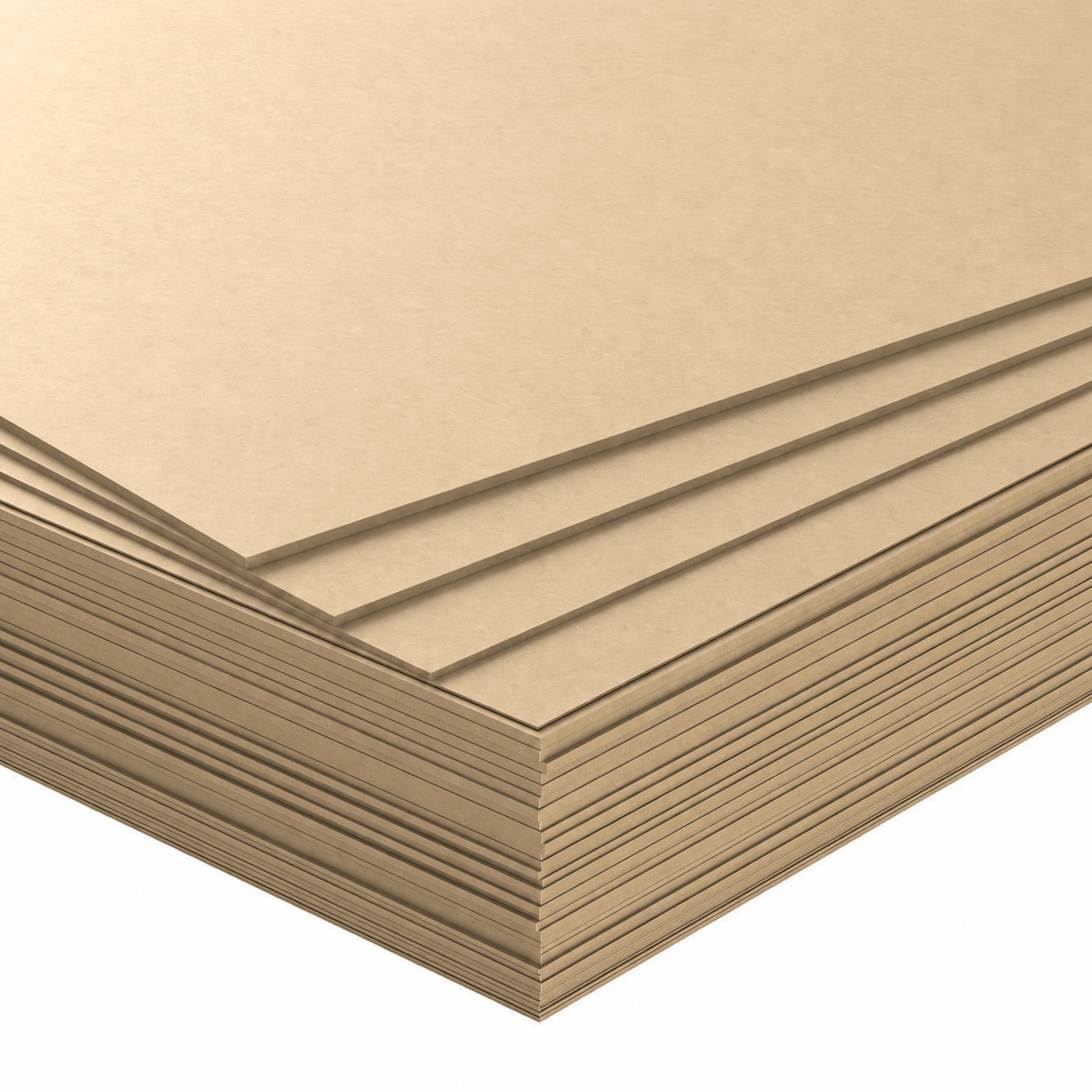 Panneaux MDF empilés de différentes épaisseurs du lot MDF XL
